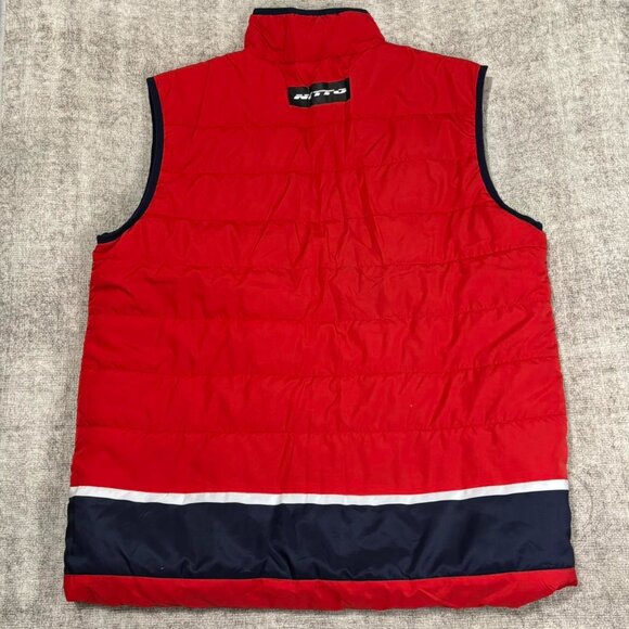 MLB Angels Red Navy Varsity Style Puffer Vest XL - Picture 4 of 7